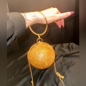 ball rhinestone clutch purse